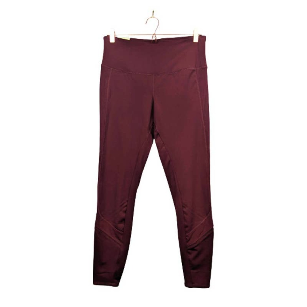 Tangerine Active Rib Trim Leggings Brick Red